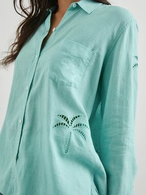 Rails Charli Aqua Tree Eyelet Palm